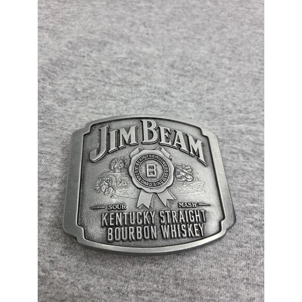 Vintage Jim Beam Kentucky Straight Bourbon Whiskey Belt Buckle